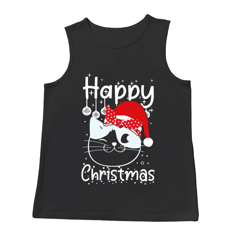 The Festive Feline Cheer Male Tank Top