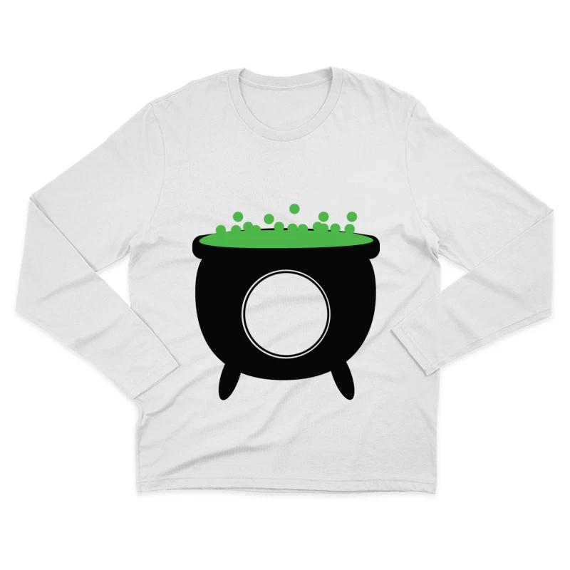 Chaudron magique avec potion verte Homme Manches Longues T-Shirt
