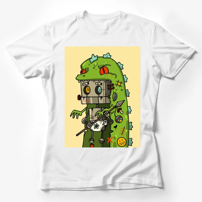 Robokite in Dinosaur Costume Female T-Shirt