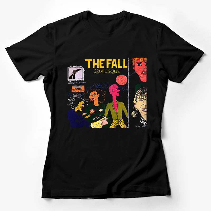 The Fall's "Grotesque" Post-Punk Album Cover Illustration Female T-Shirt