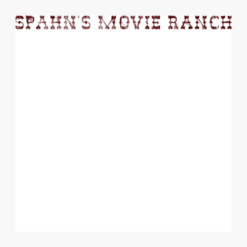 Vintage Western Movie Ranch Typography Pin