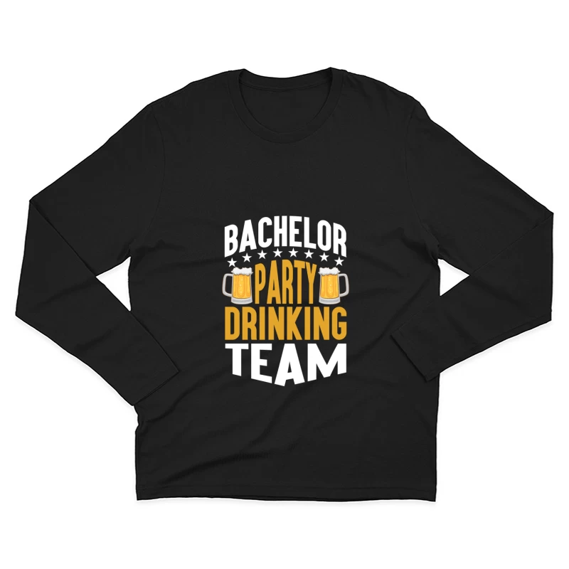Junggesellenabschied Trinkteam Design Herren Langarm T-Shirt