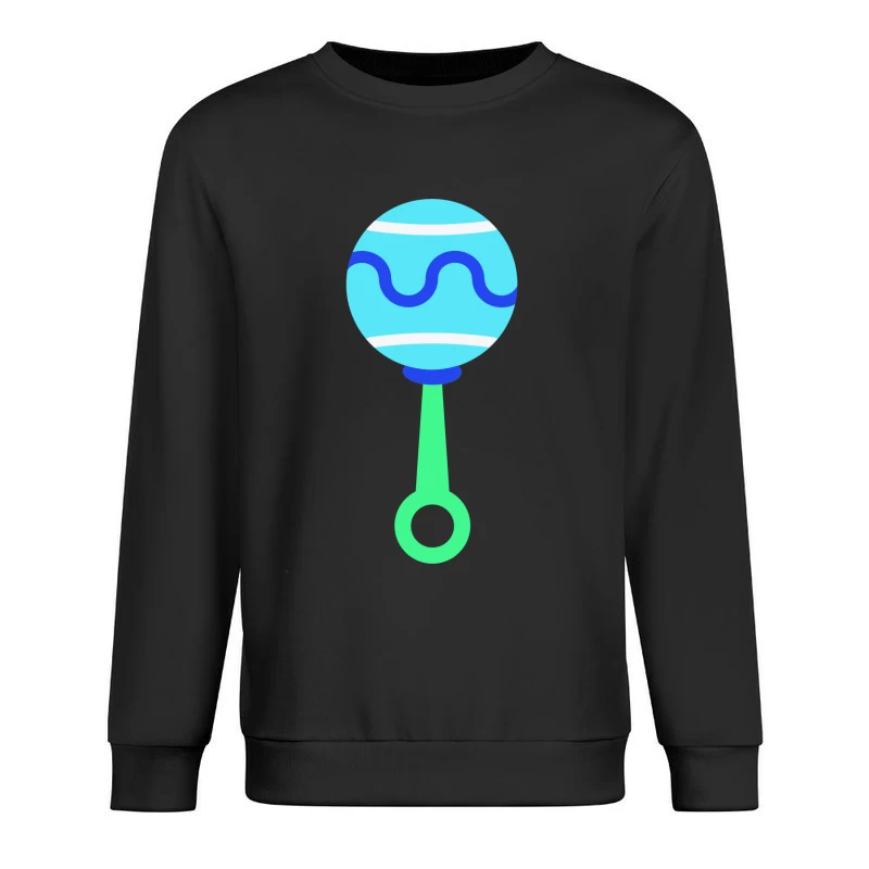Hochet pour bébé bleu avec poignée Homme Sweat-shirt à enfiler