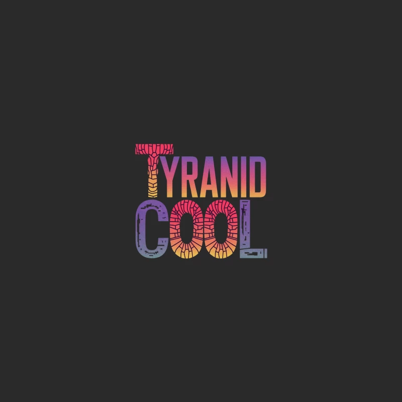 Vibrant Retro-Style Typography: "Tyranid Cool" Text Design Baseball Cap
