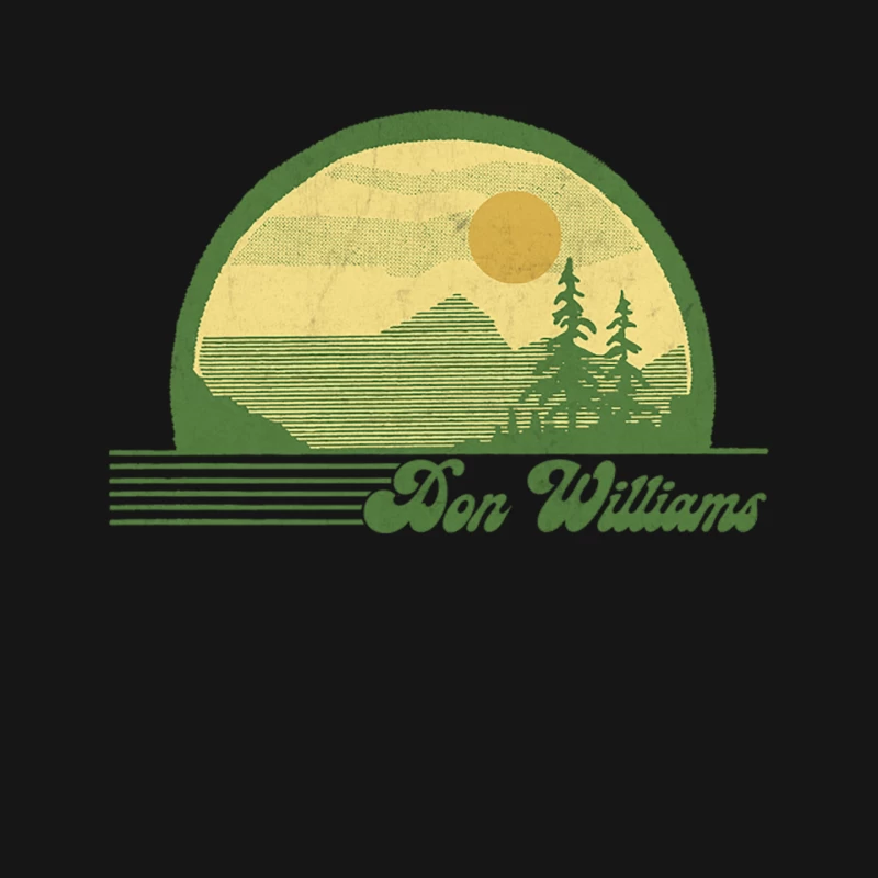 Don Williams  Retro Style Country Fan Design Mouse Pad