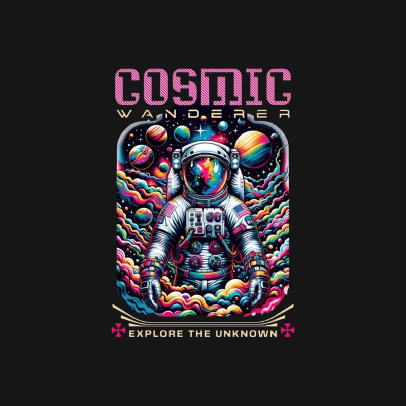 Cosmic Wanderer: Psychedelic Space Exploration Male Long Sleeve T-Shirt