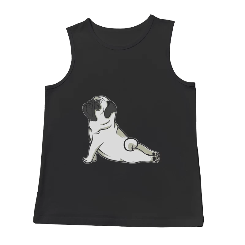 Chien mignon en posture de yoga Homme Débardeur