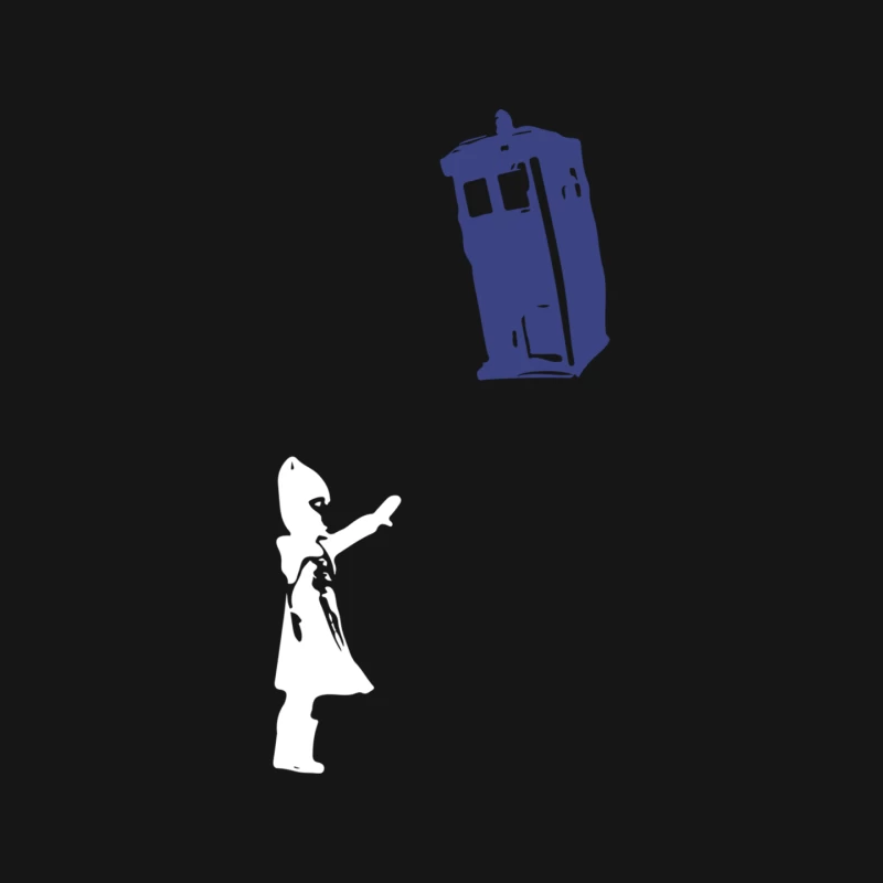TARDIS: Iconic Blue Police Box from Doctor Who Mouse Pad