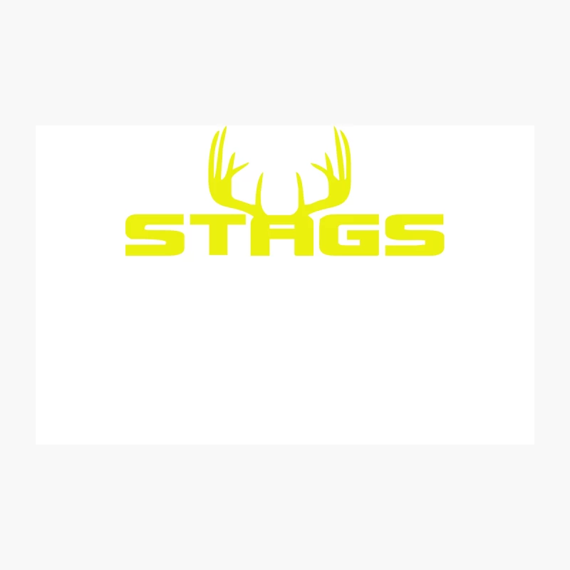 Yellow Stags Logo with Antlers Travel Mug