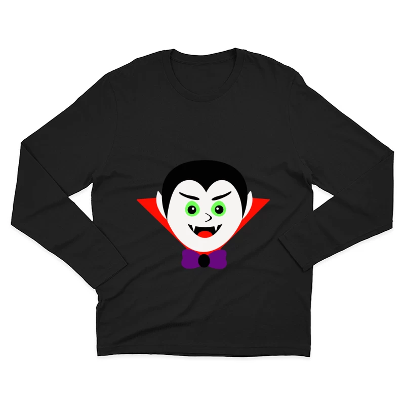 Illustration de vampire effrayant Homme Manches Longues T-Shirt