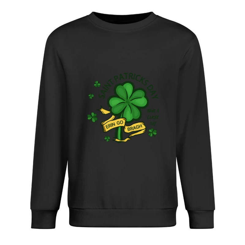 St. Patrick's Day Glücksklee Herren Pullover Sweatshirt