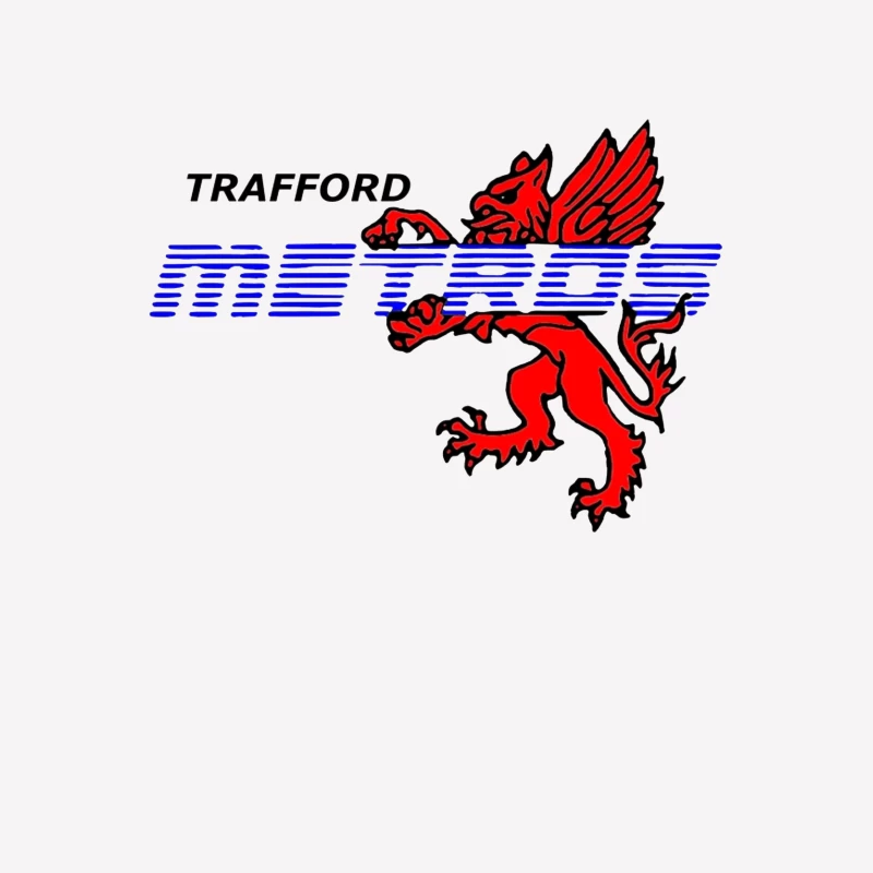 Trafford Metro Transit Logo with Red Heraldic Dragon Female T-Shirt