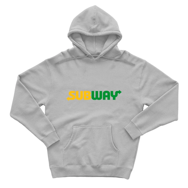 Subway Restaurant Logo Design Male Pullover Hoodie