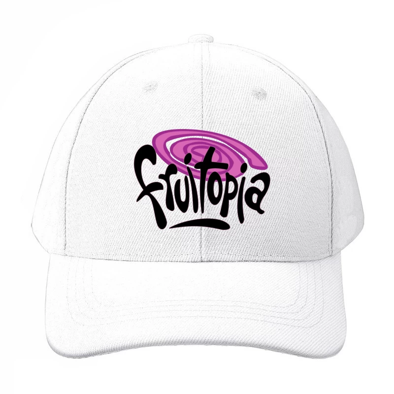 Fruitopia Vintage Beverage Brand Logo with Purple Swirl Design Baseball Cap