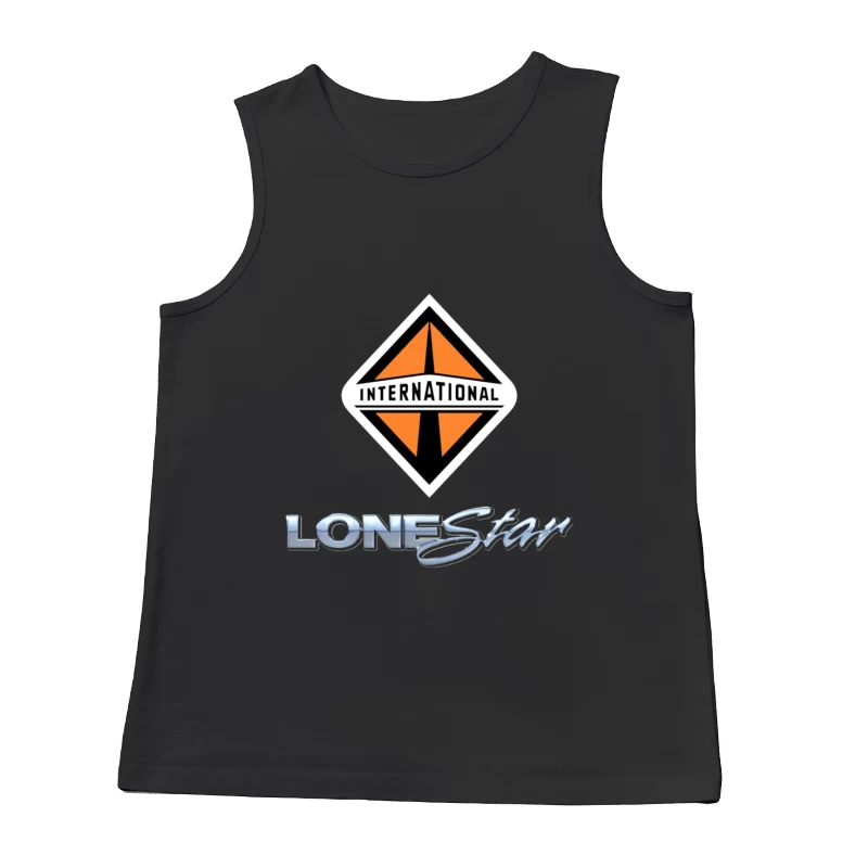 International Lonestar Truck Manufacturing Logo Design Male Tank Top