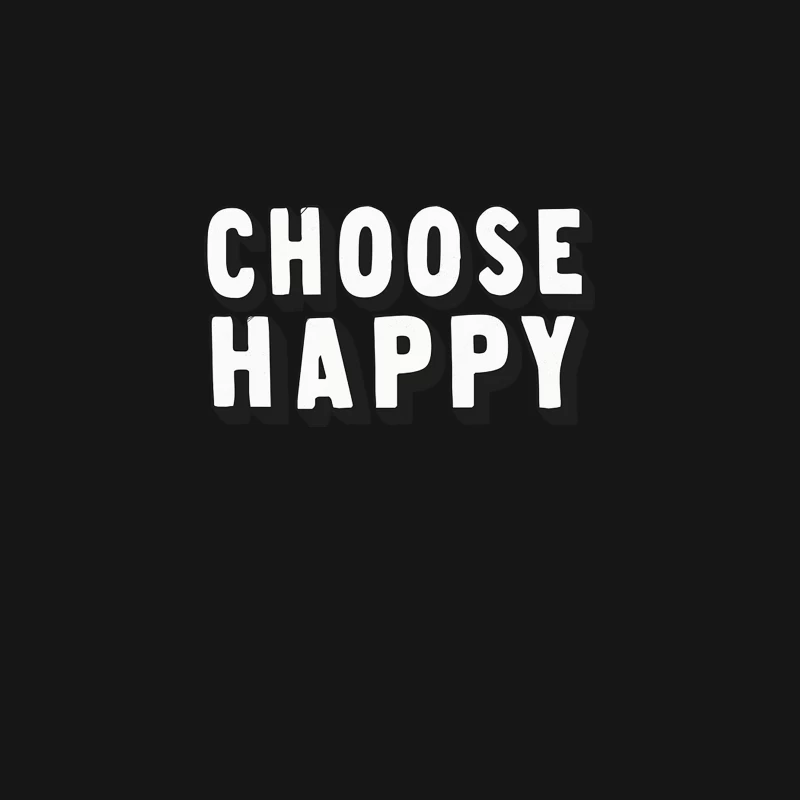 Choose Happy! Retro Typography Design Desk Mat