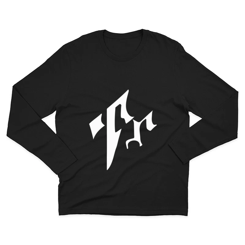 Stilistische gotische Initialen Herren Langarm T-Shirt