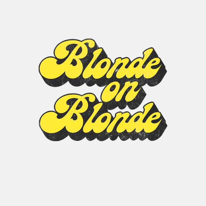 Blonde on Blonde  Vintage Faded Style Fan Design Male Tank Top