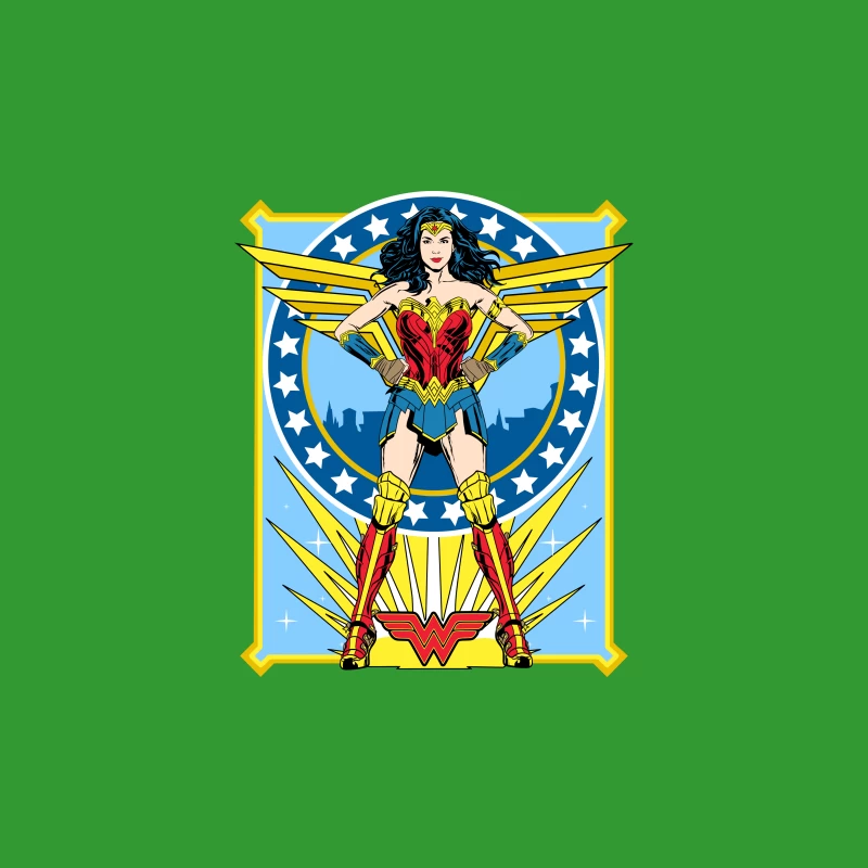 Wonder Woman Comic Art Illustration Travel Mug