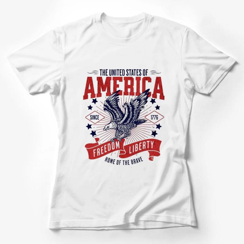 Aigle, Liberté et Amérique Femme T-Shirt
