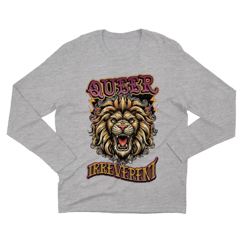 Queerer Löwe, mutige Kunst Herren Langarm T-Shirt