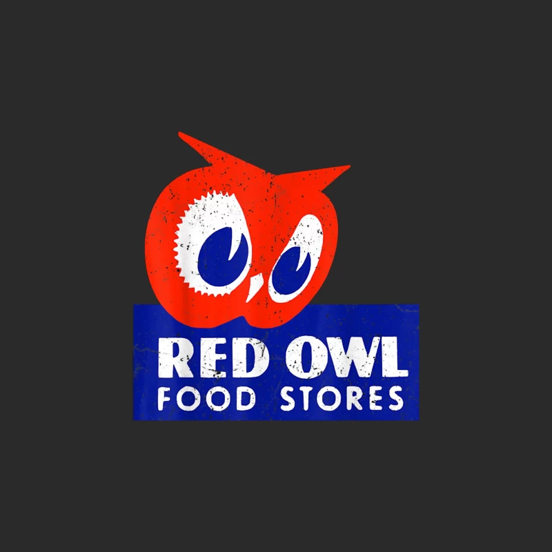 Vintage Red Owl Food Stores Logo Design Baseball Cap