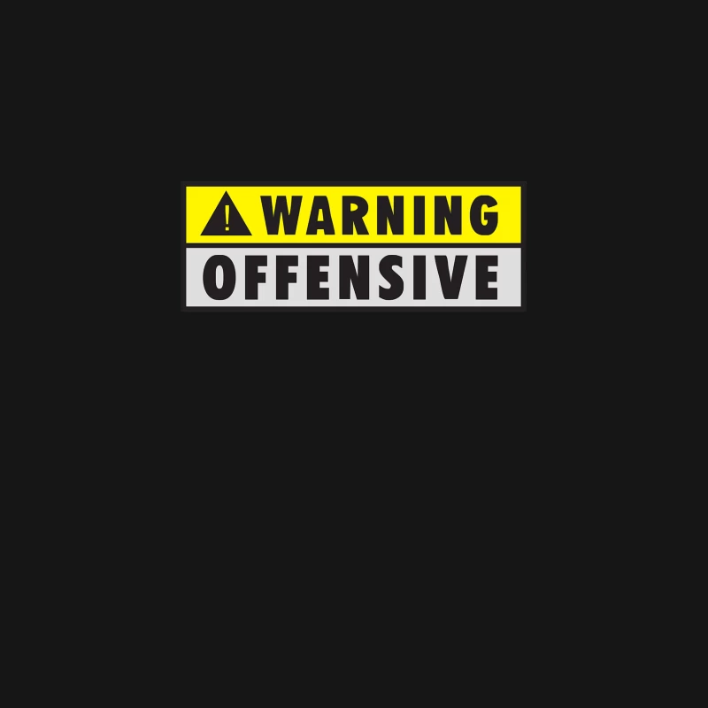 Warning Offensive Mens Funny Desk Mat