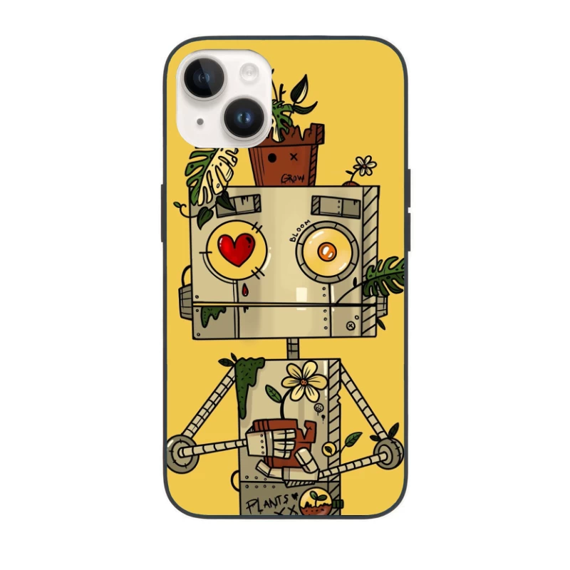 Robokite Botanical Potted Plants iPhone Case