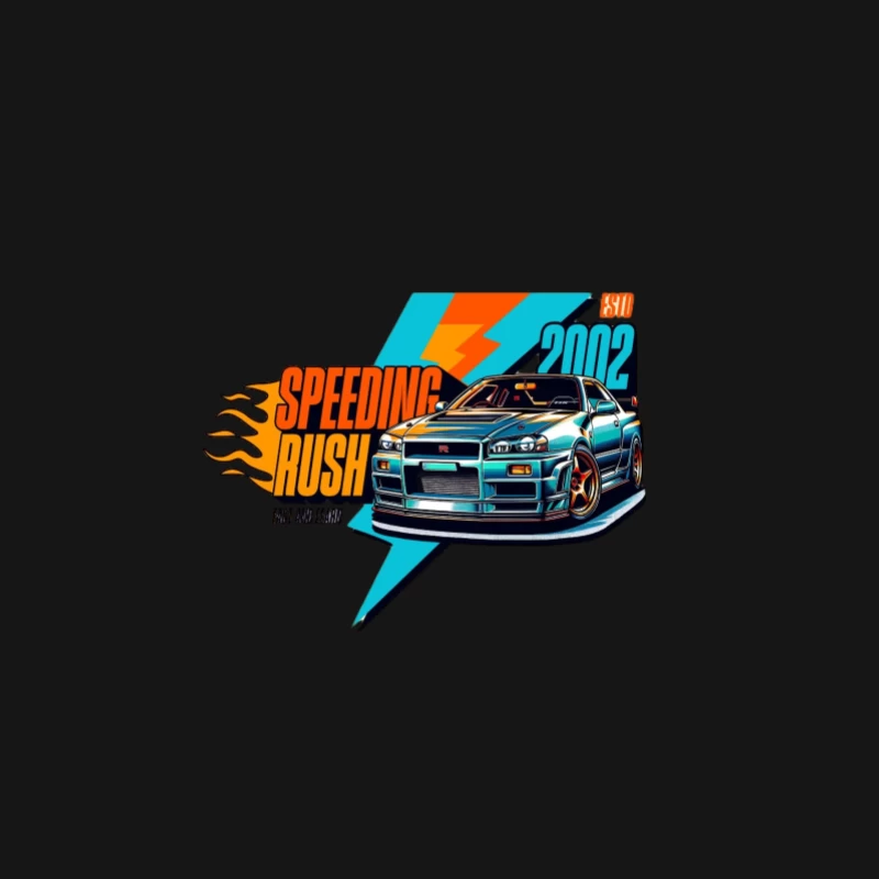 Nissan Skyline Autoillustration 2002 Damen Langarm T-Shirt