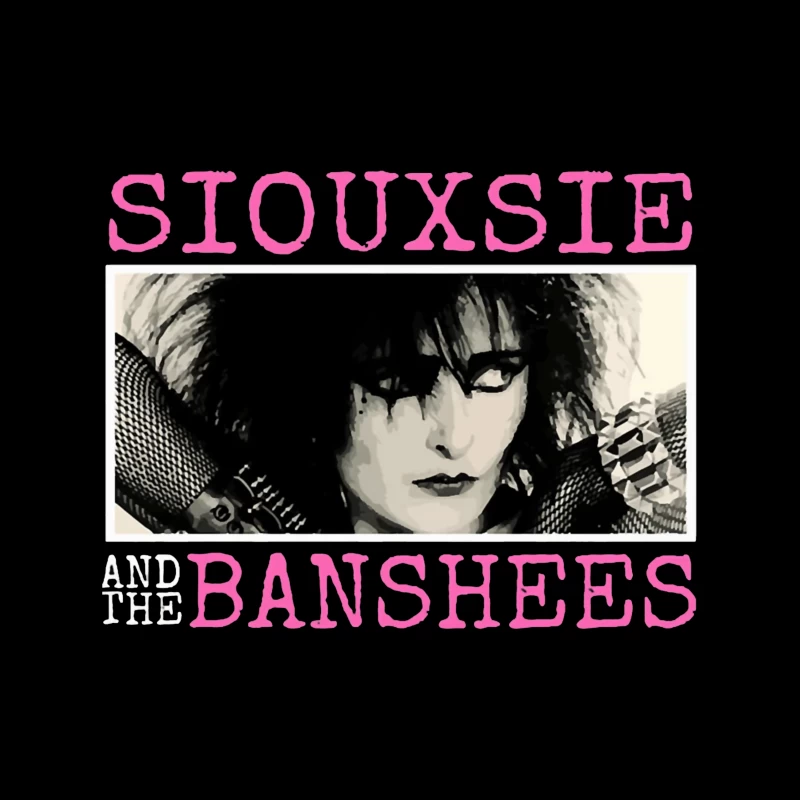 Siouxsie and the Banshees Gothic Punk Album Cover Throw Pillow