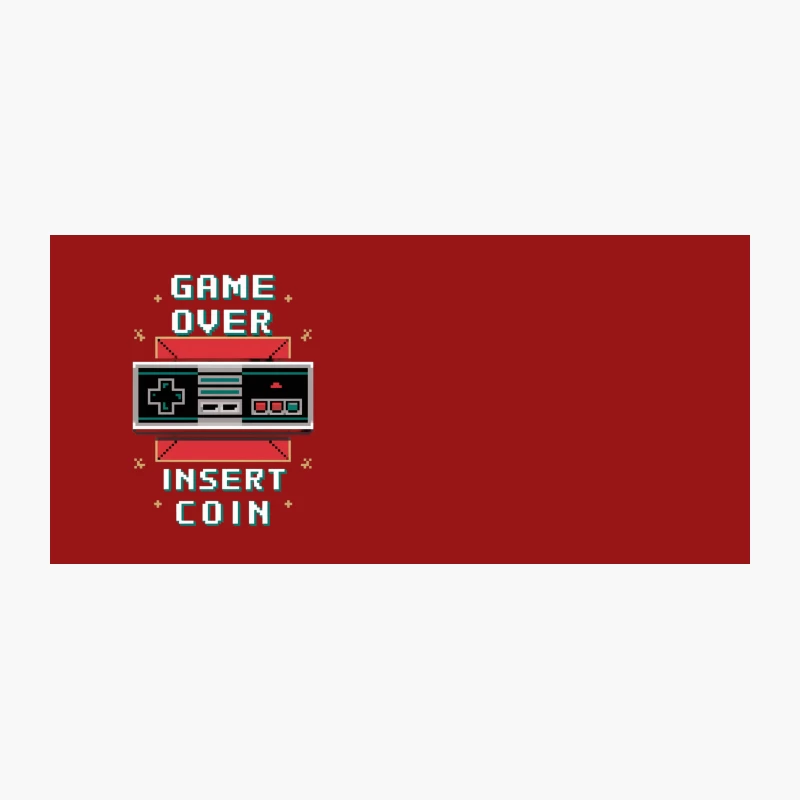 Retro Gaming Pixel Art Game Over Controller Coffee Mug