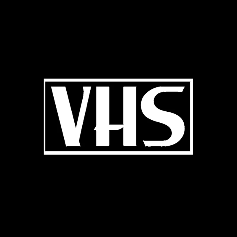 VHS Typography Outline Design Mouse Pad