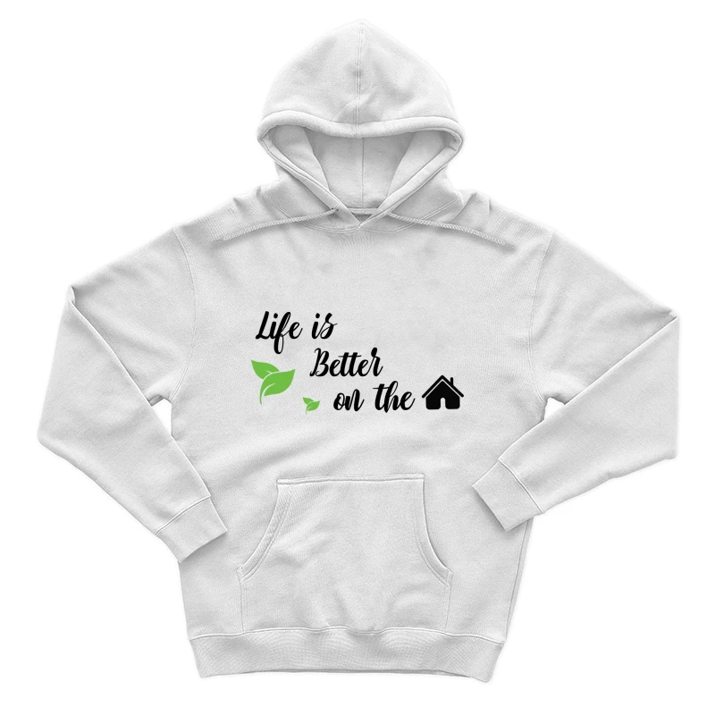 Nature et maison avec feuilles vertes Homme Sweat à capuche