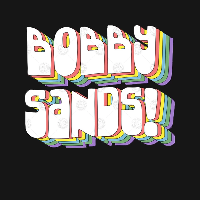 Bobby Sands  Retro Typography Design Mouse Pad