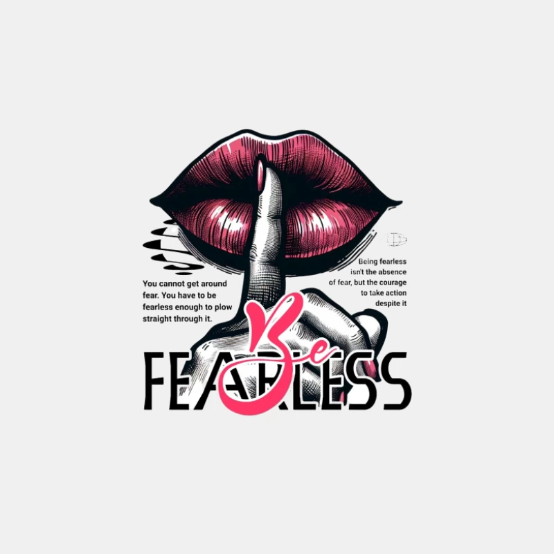 Sei furchtlos - Lippen und Schweigen Herren Tanktops