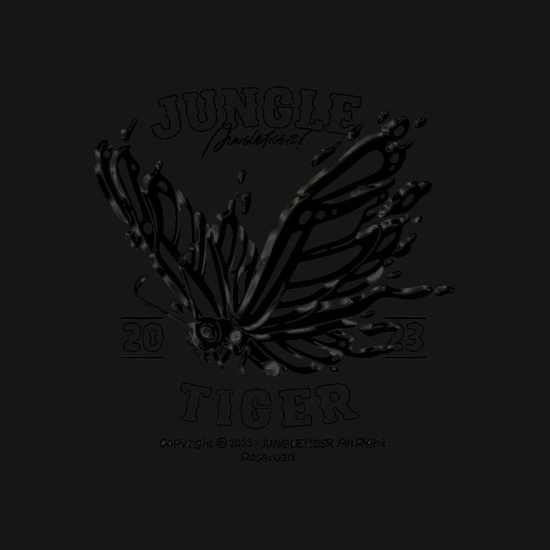 Jungle Butterfly Design Herren T-Shirt