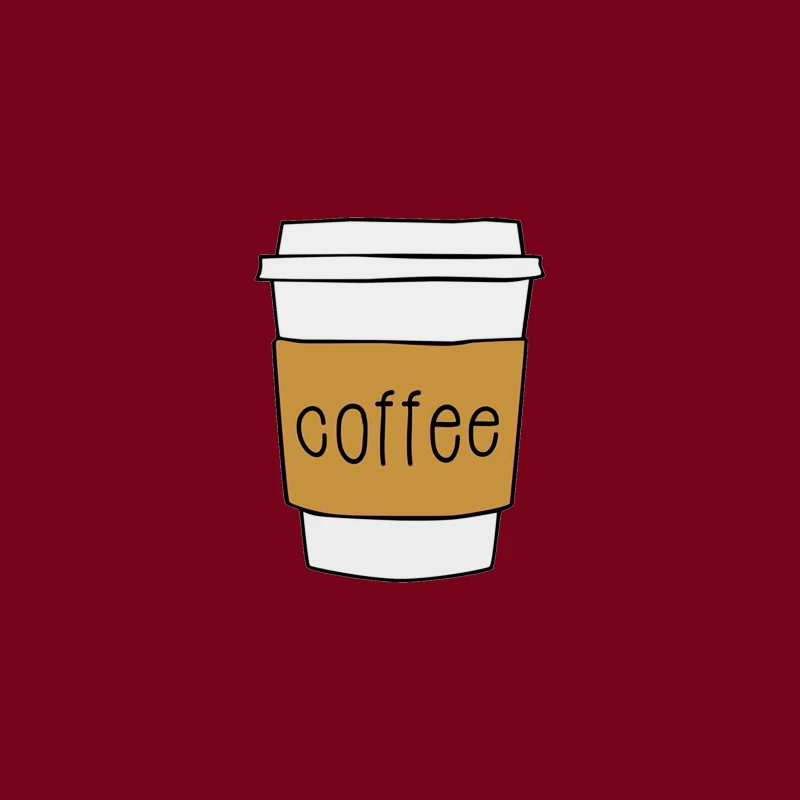 Coffee Cup Illustration iPhone Case