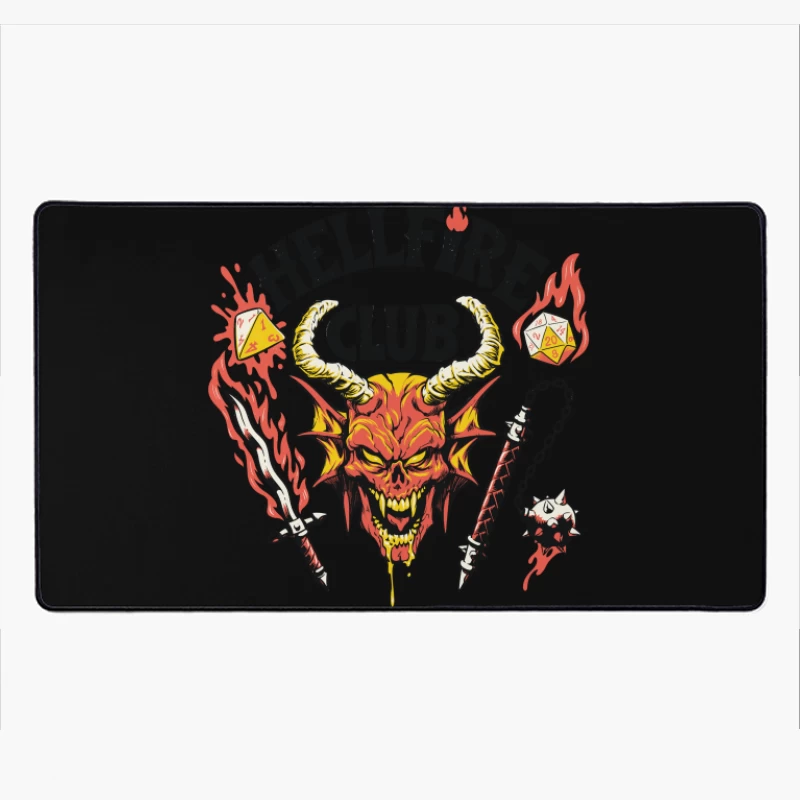 Hellfire Club Logo Design Desk Mat