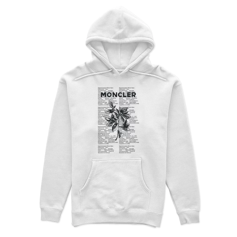 Moncler-Design mit botanischen und textuellen Elementen Damen Pullover Hoodie