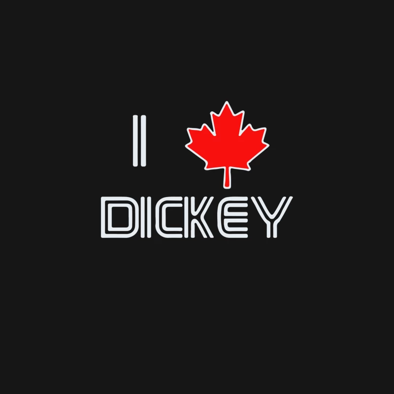I Love Dickey Desk Mat