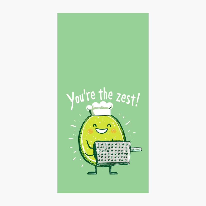 Cheerful Cartoon Lime with Kitchen Grater iPhone Case