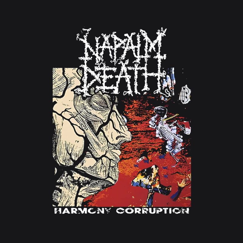 Napalm Death Harmony Coruption Female Pullover Hoodie