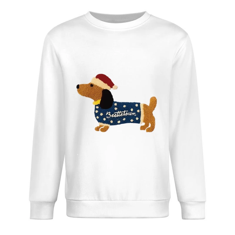Weihnachtshund mit Pullover Herren Pullover Sweatshirt