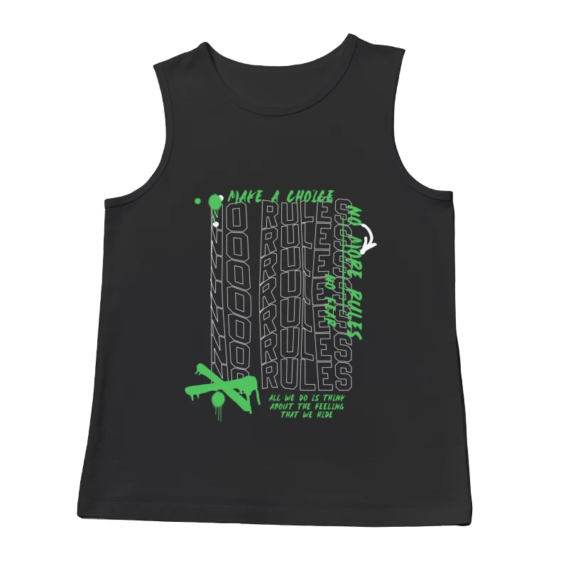Keine Regeln Skateboard Grafik Herren Tanktops