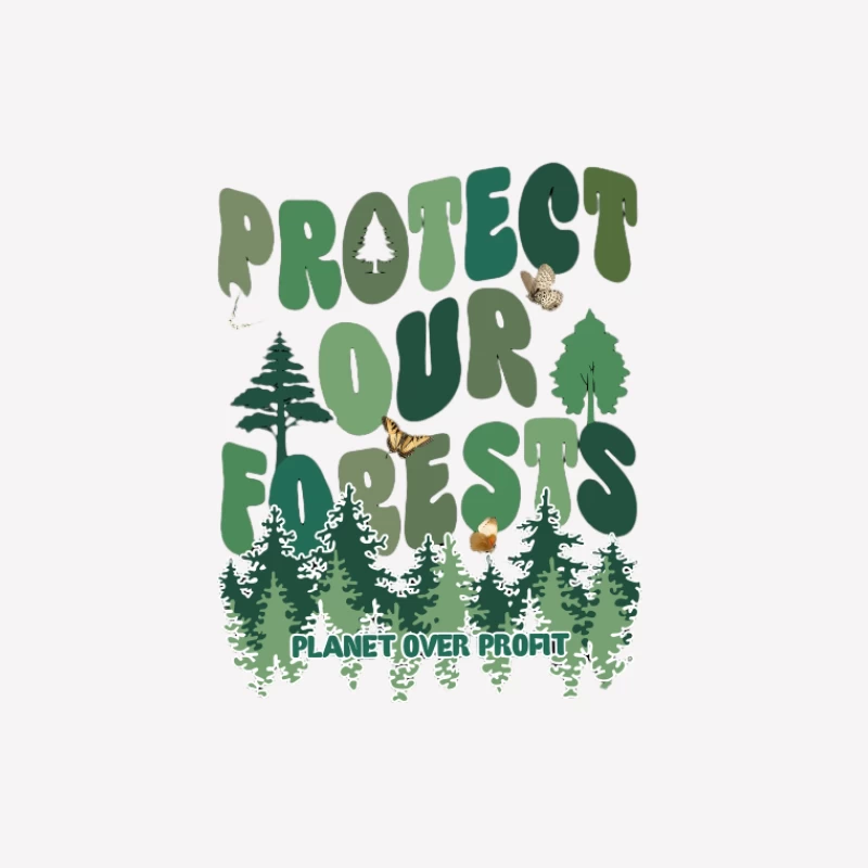 Protégeons Nos Forêts: Planète avant Profit Femme T-Shirt