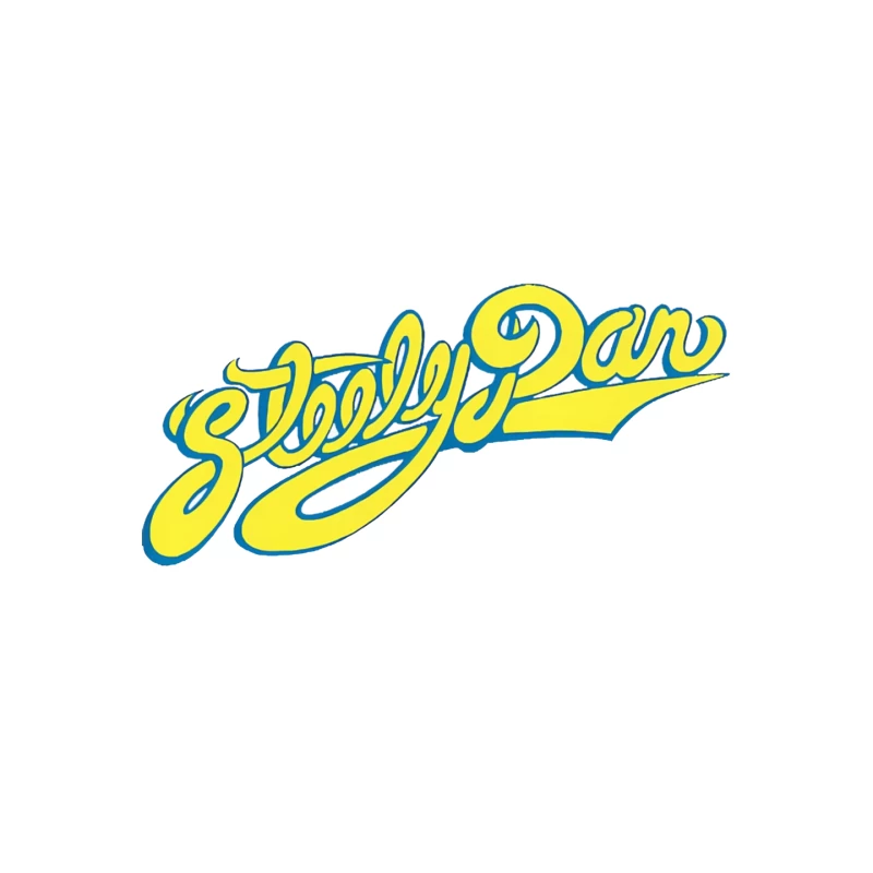 Steely Dan Classic Yellow Cursive Band Logo Mouse Pad