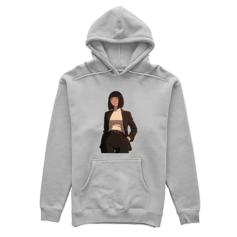 Anime-Figur im Anzug Damen Pullover Hoodie