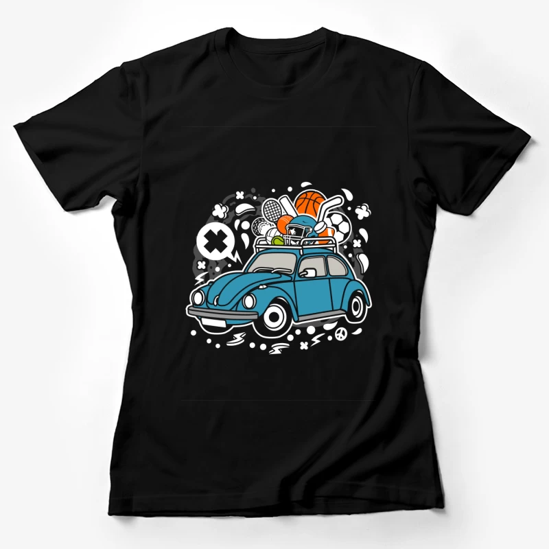 Voiture vintage sportive Femme T-Shirt