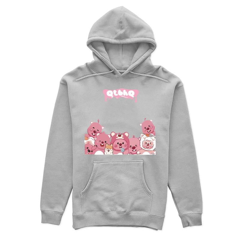 Niedliche rosa Bären und Tiere Damen Pullover Hoodie