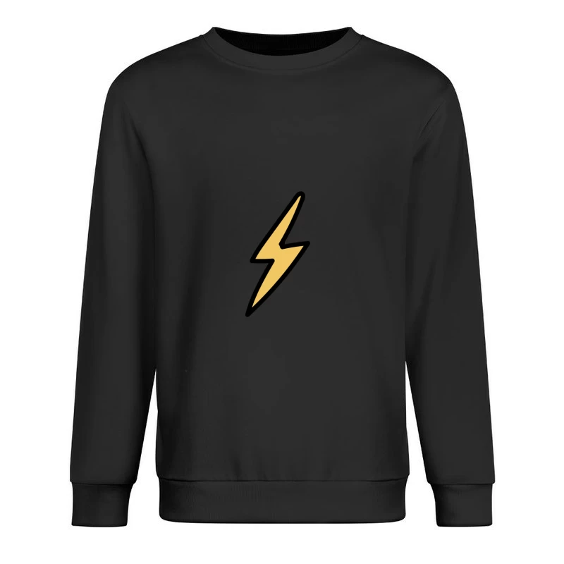 Éclair jaune stylisé Homme Sweat-shirt à enfiler